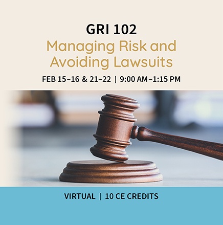 GRI 102: Managing Risk and Avoiding Lawsuits